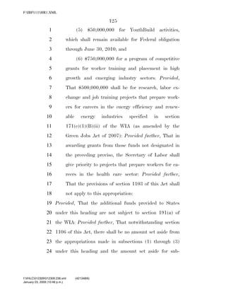 819 billion economic stimulus bill
