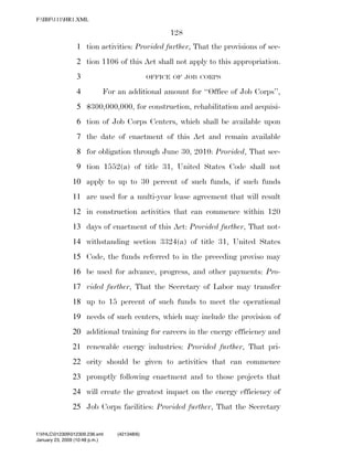 819 billion economic stimulus bill