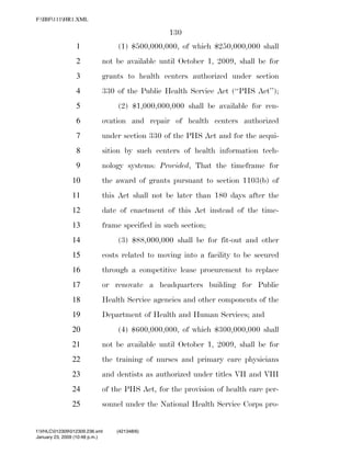 819 billion economic stimulus bill