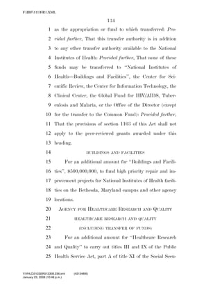 819 billion economic stimulus bill