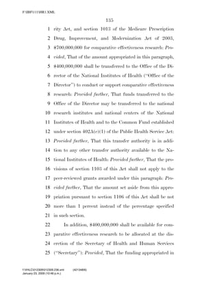 819 billion economic stimulus bill