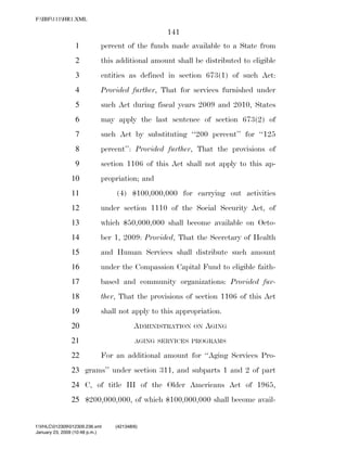 819 billion economic stimulus bill