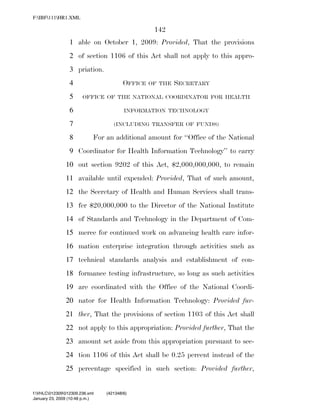 819 billion economic stimulus bill