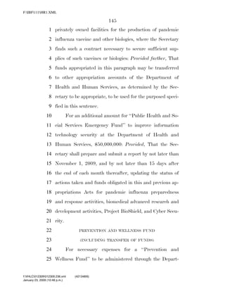 819 billion economic stimulus bill