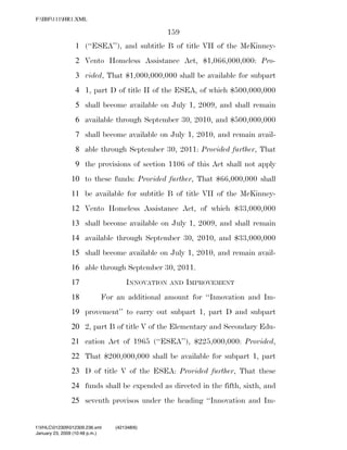 819 billion economic stimulus bill