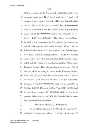 819 billion economic stimulus bill