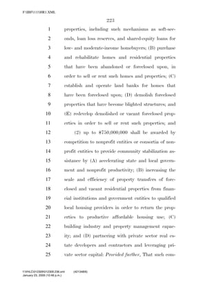 819 billion economic stimulus bill