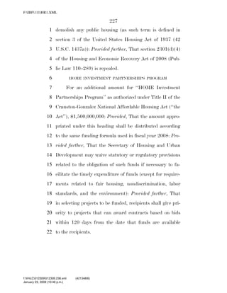 819 billion economic stimulus bill