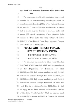819 billion economic stimulus bill