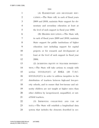 819 billion economic stimulus bill