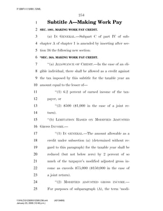 819 billion economic stimulus bill