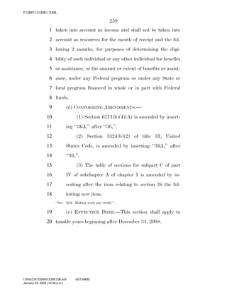 819 billion economic stimulus bill