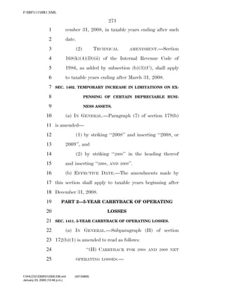 819 billion economic stimulus bill