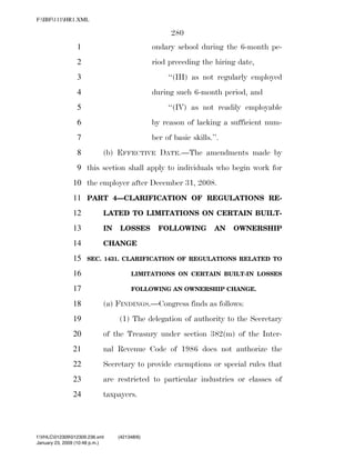 819 billion economic stimulus bill