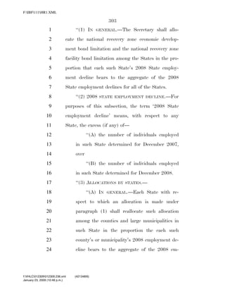 819 billion economic stimulus bill