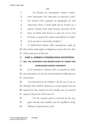 819 billion economic stimulus bill