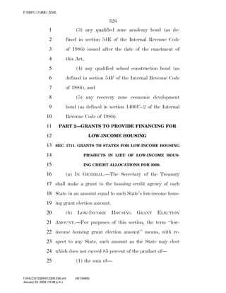 819 billion economic stimulus bill