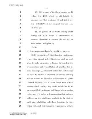 819 billion economic stimulus bill