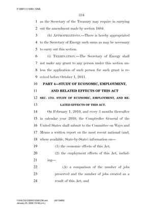 819 billion economic stimulus bill