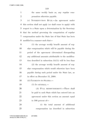 819 billion economic stimulus bill