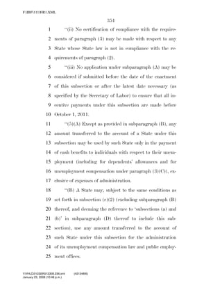 819 billion economic stimulus bill
