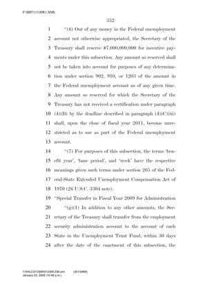 819 billion economic stimulus bill