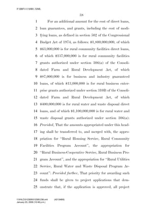 819 billion economic stimulus bill