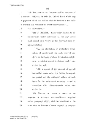 819 billion economic stimulus bill