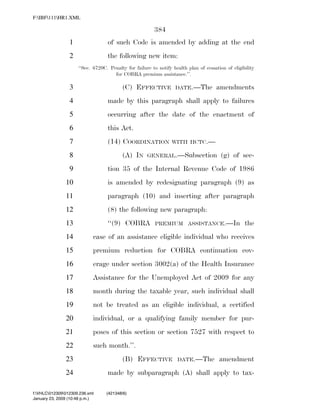 819 billion economic stimulus bill