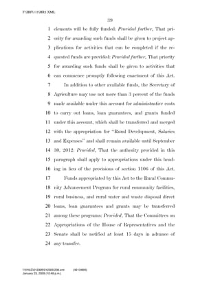 819 billion economic stimulus bill