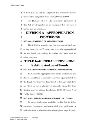 819 billion economic stimulus bill