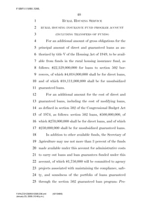 819 billion economic stimulus bill