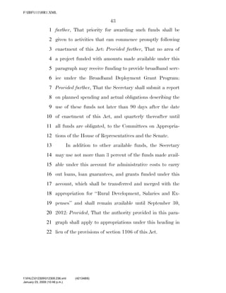 819 billion economic stimulus bill