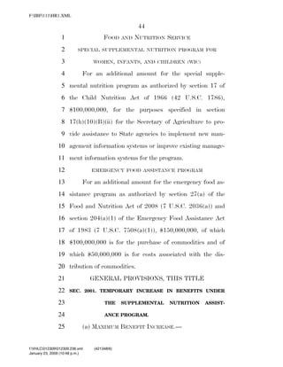 819 billion economic stimulus bill