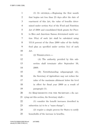 819 billion economic stimulus bill