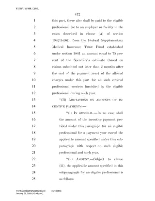 819 billion economic stimulus bill