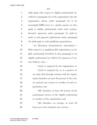 819 billion economic stimulus bill