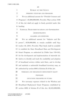 819 billion economic stimulus bill