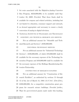 819 billion economic stimulus bill