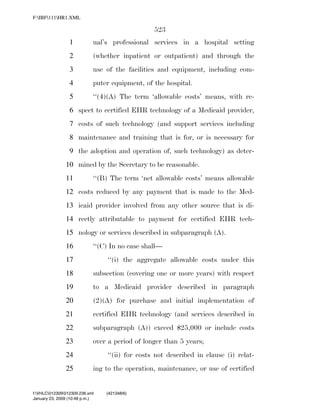819 billion economic stimulus bill