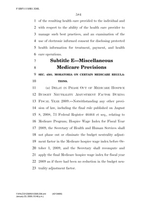 819 billion economic stimulus bill