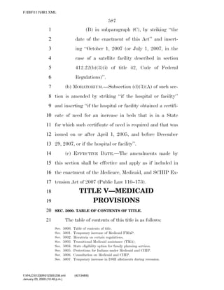 819 billion economic stimulus bill