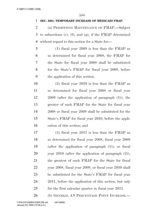 819 billion economic stimulus bill