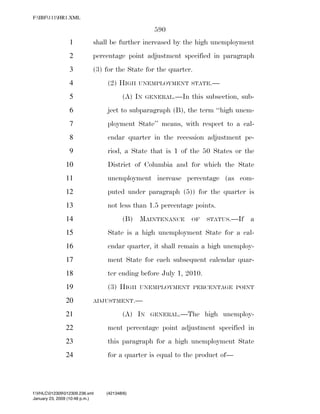 819 billion economic stimulus bill
