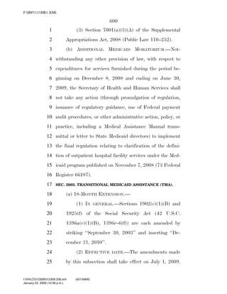 819 billion economic stimulus bill