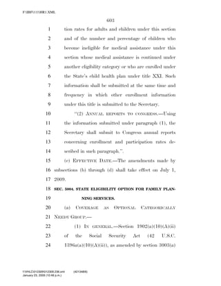 819 billion economic stimulus bill