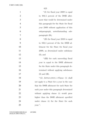 819 billion economic stimulus bill