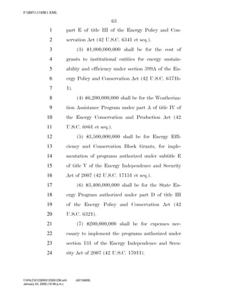 819 billion economic stimulus bill