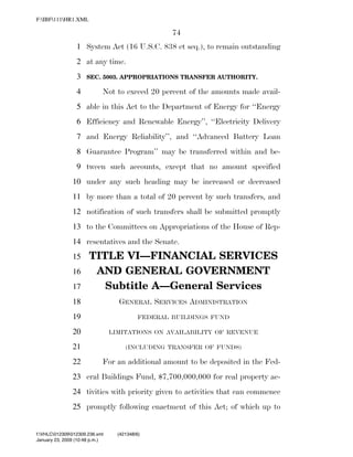 819 billion economic stimulus bill