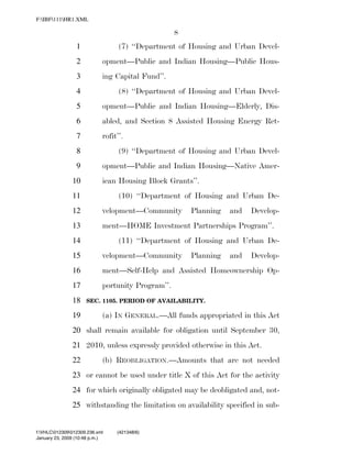 819 billion economic stimulus bill
